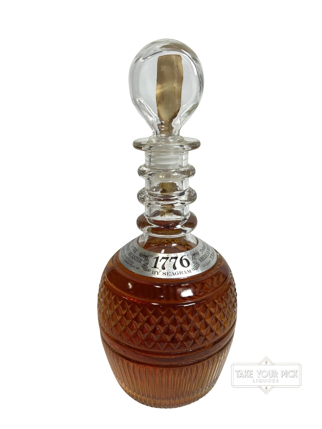 1776 Seagram's Tiffany Bicentennial Decanter 1976
