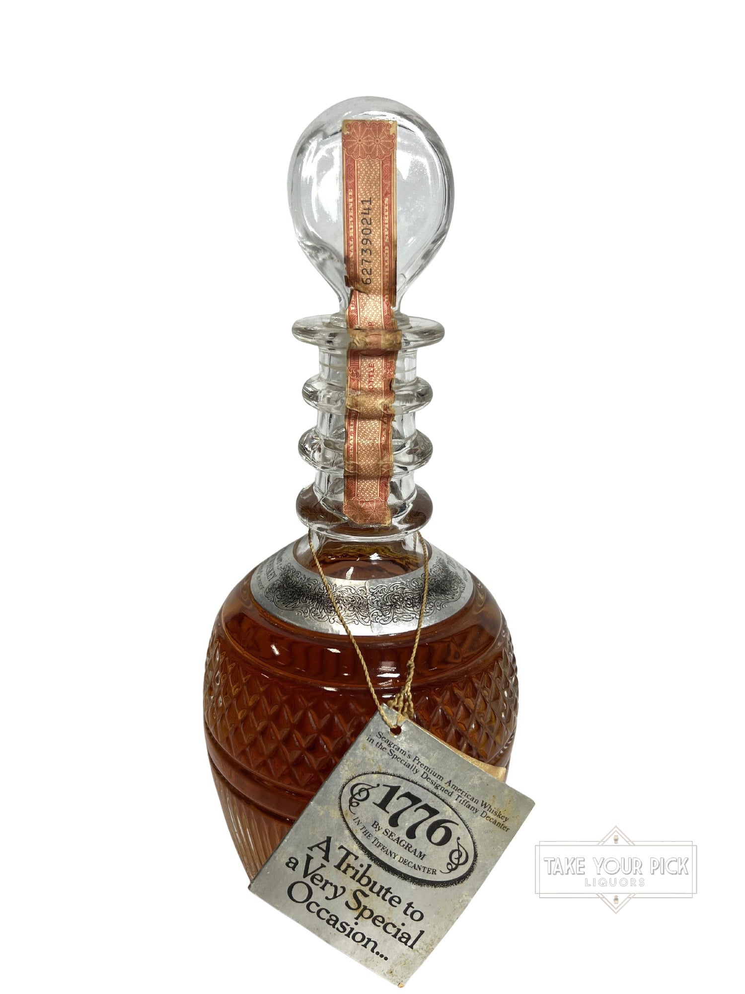 1776 Seagram's Tiffany Bicentennial Decanter 1976