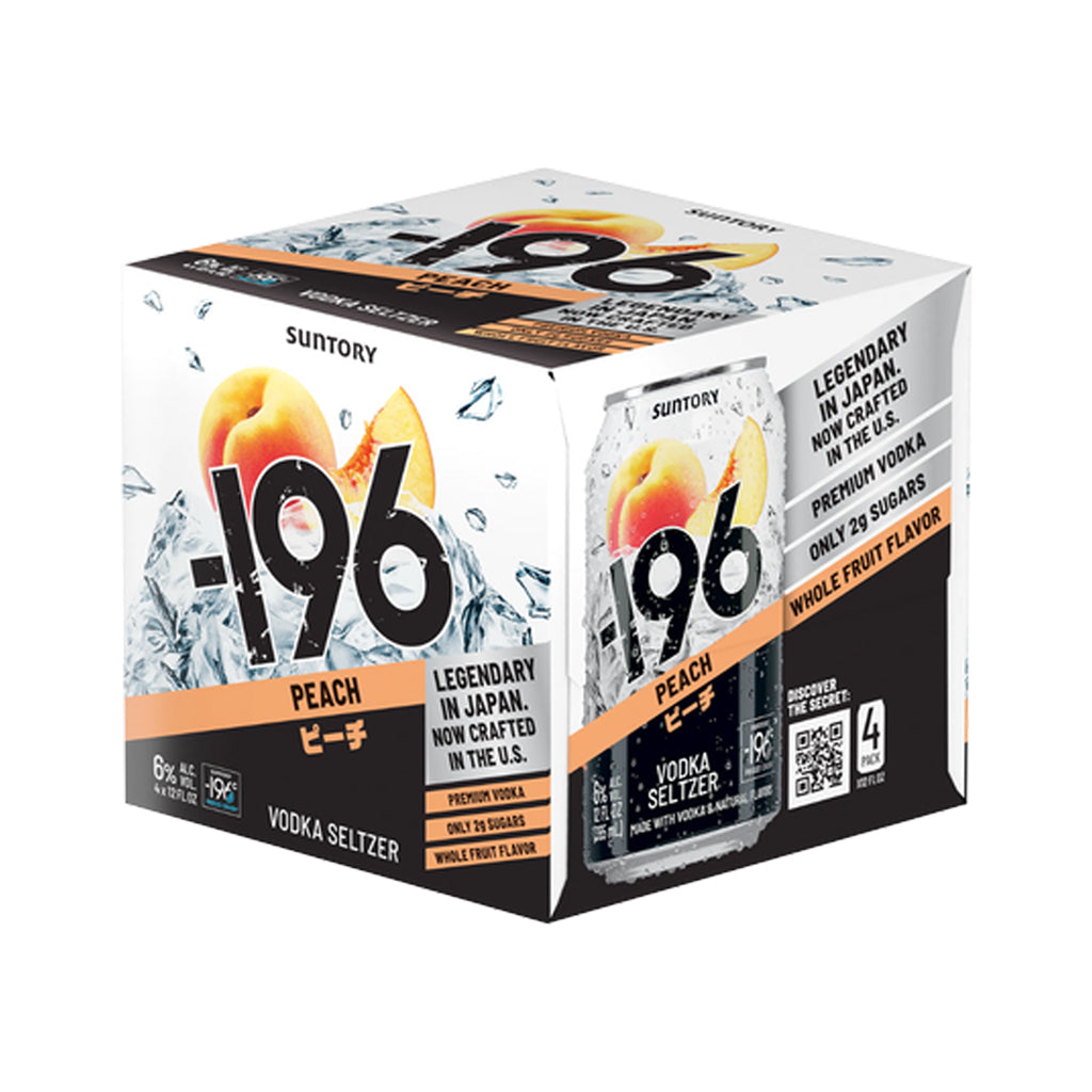 -196 Vodka Seltzer 12Pk Cans by Suntory (4Pk of Each)