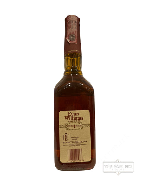 1990 Evan Williams Kentucky Straight Bourbon Whiskey 86 Proof