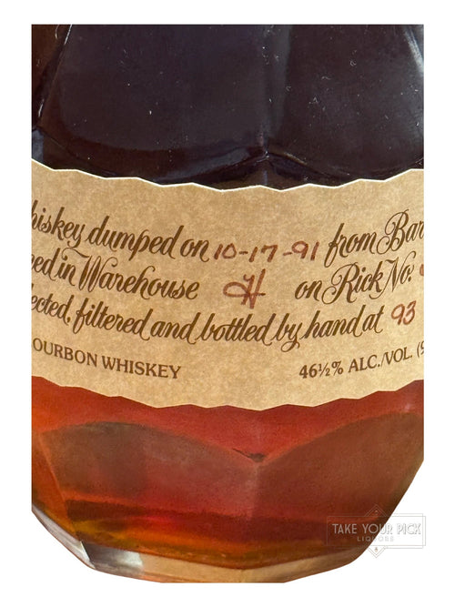 1991 Blanton's Original Single Barrel 93 Proof - 750ml