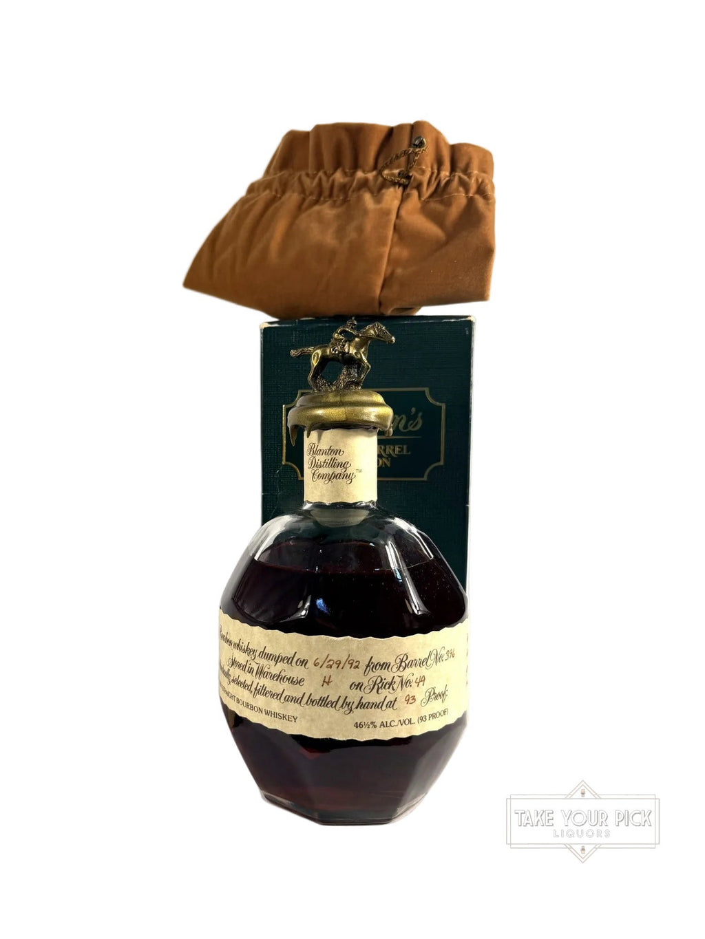 1992 Blanton's Single Barrel - 93 Proof