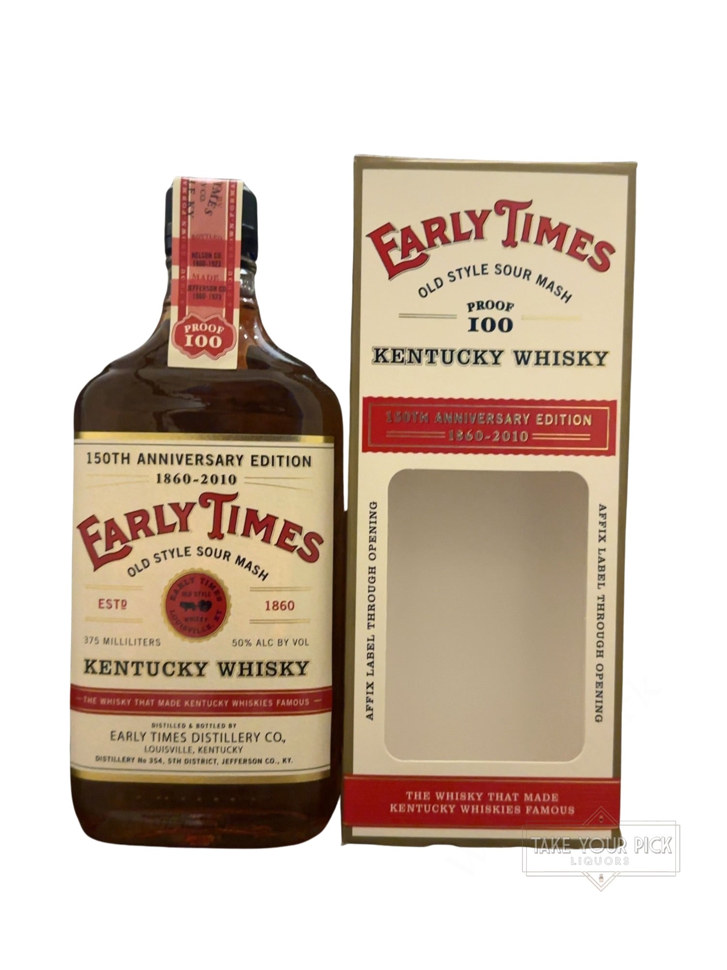 2010 Early Times 150th Anniversary Edition 100 Proof - 375ml