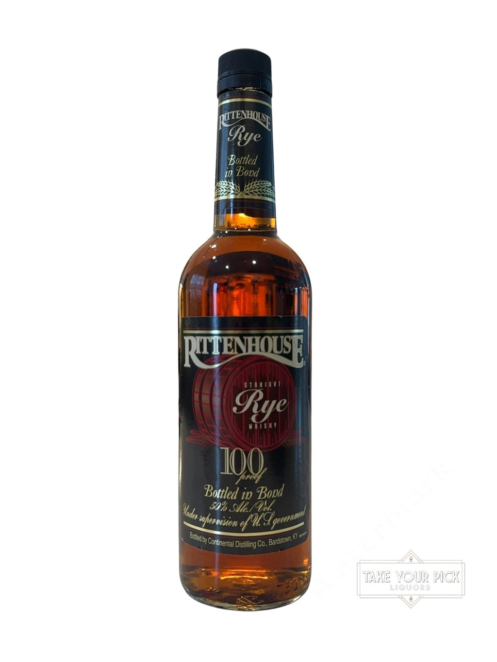 2012 Brown Forman Continental Distilling Co. Brown Forman Rittenhouse Straight Rye Whisky Bottled in Bond 100 Proof