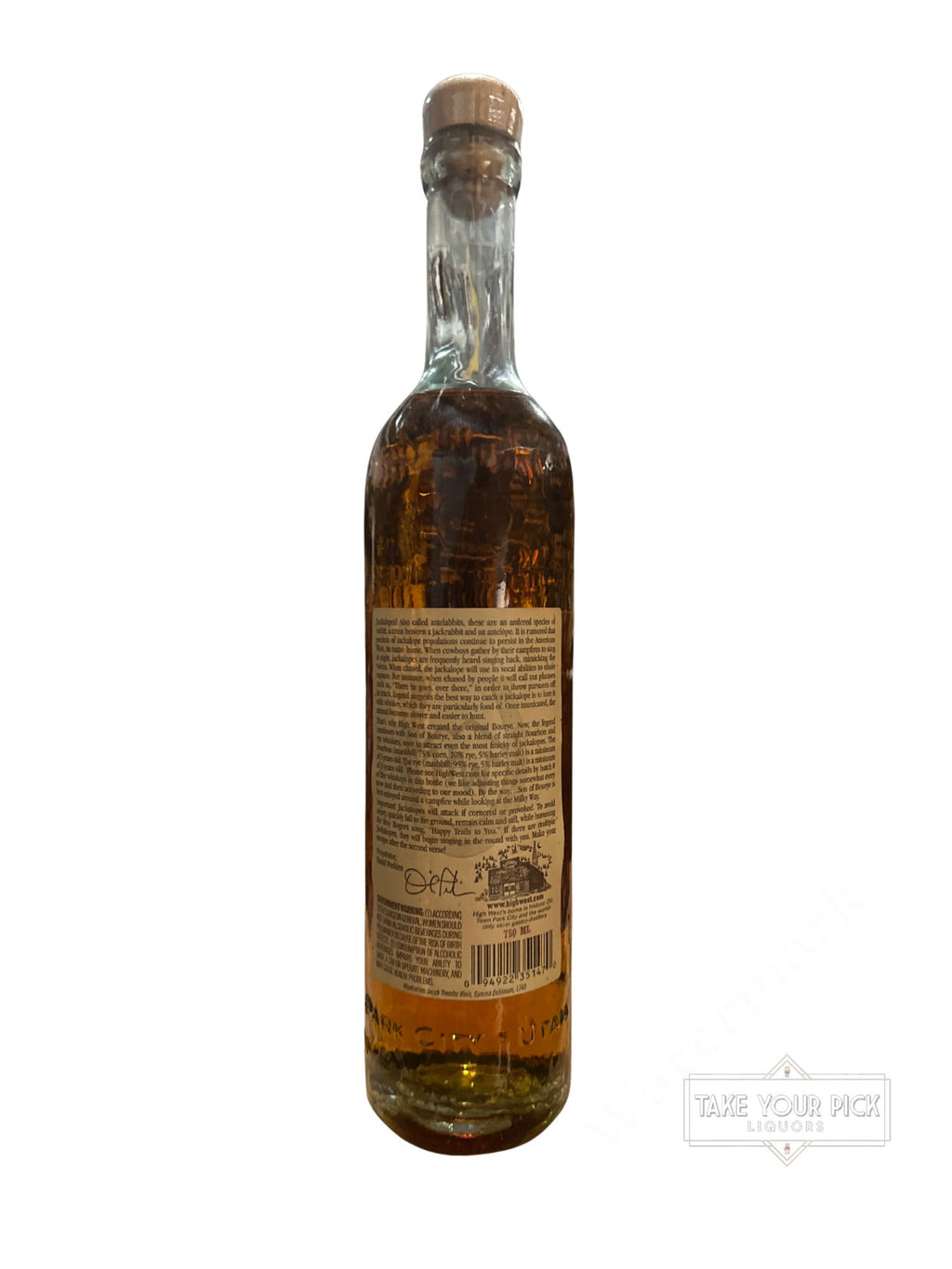 2012 High West Distillery Son of Bourye 92 Proof