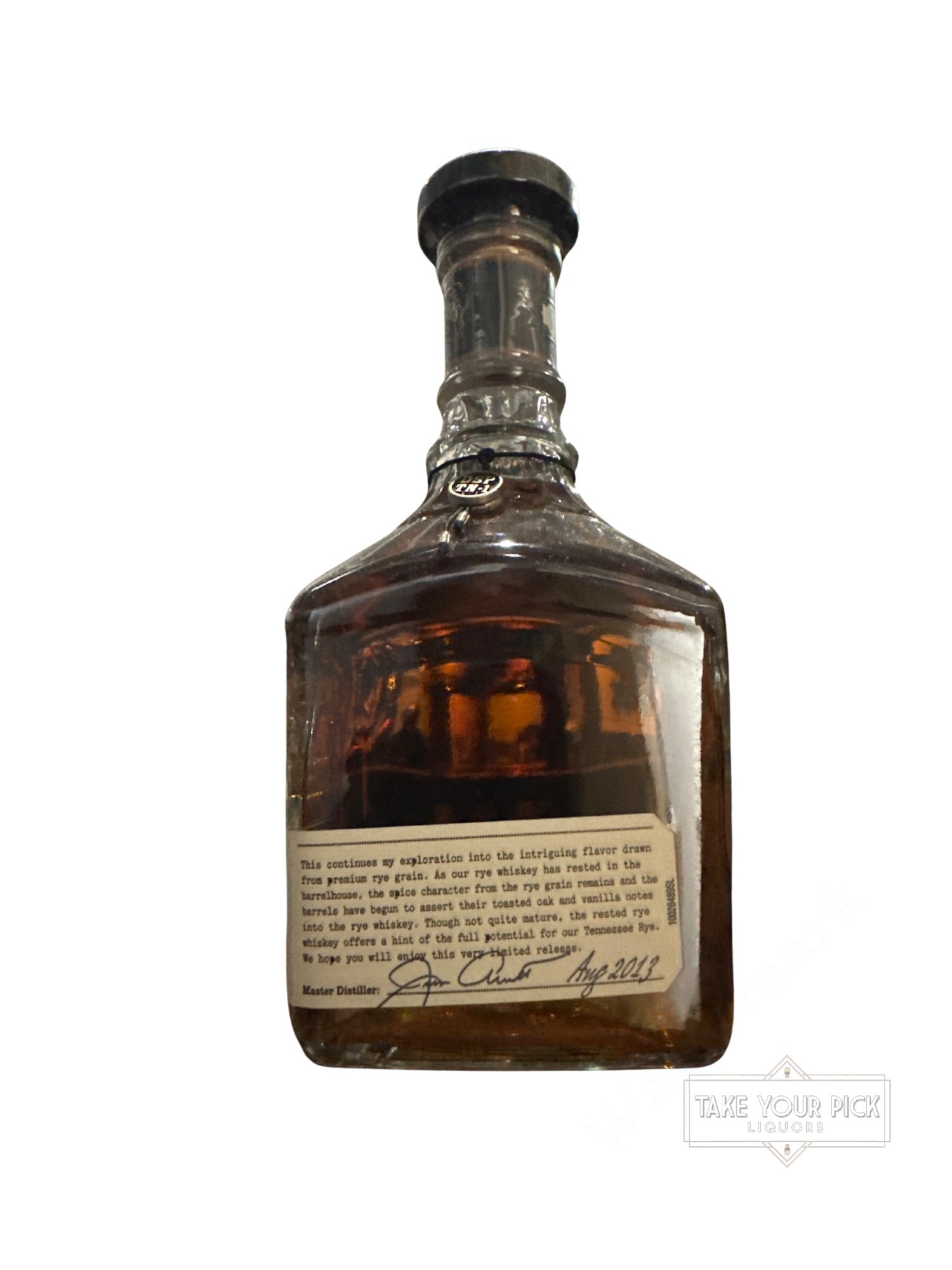 2013 Jack Daniel Distillery Jack Daniel's Rested Tennessee Rye 80 Proof