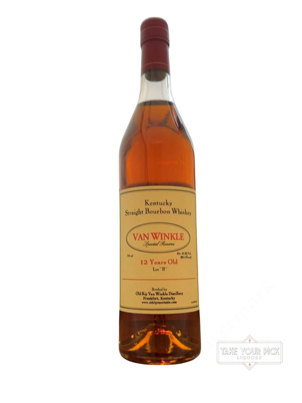2013 Old Rip Van Winkle Distillery Special Reserve 12 Years Old Lot "B" 90.4 Proof