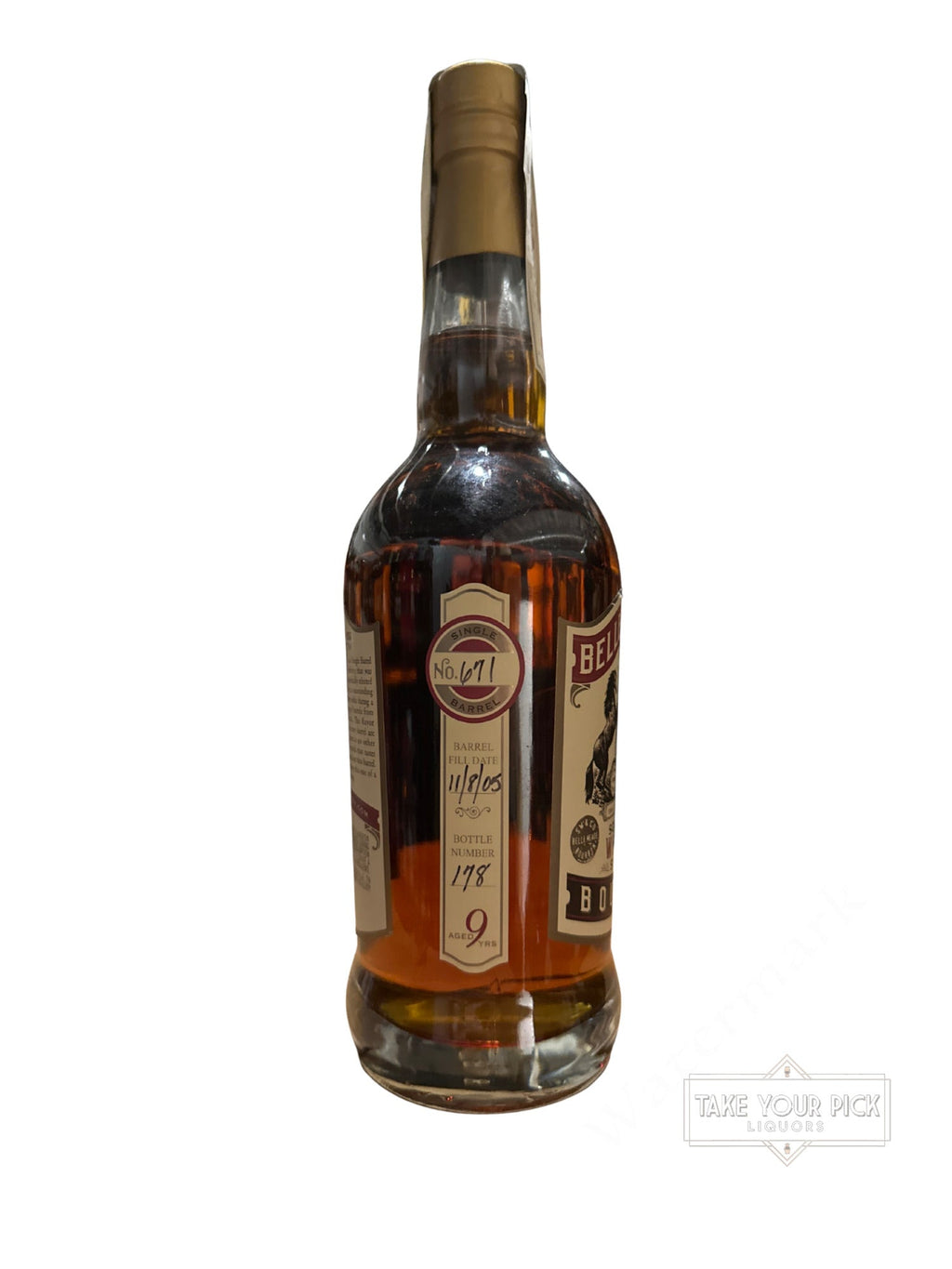 2014 Belle Meade Sour Mash Straight Bourbon Whiskey Single Barrel 9 109.1 Proof