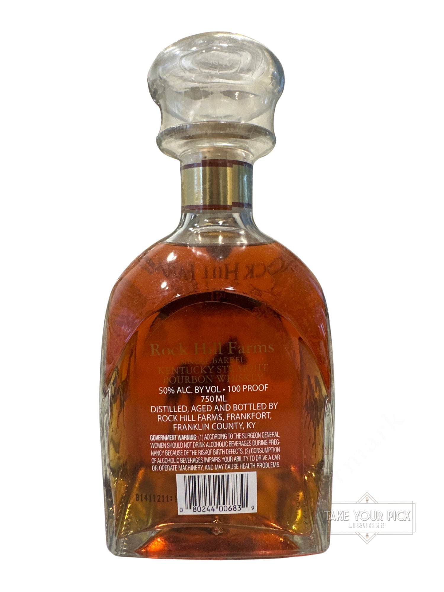 2014 Rock Hill Farms Single Barrel Bourbon 100 Proof