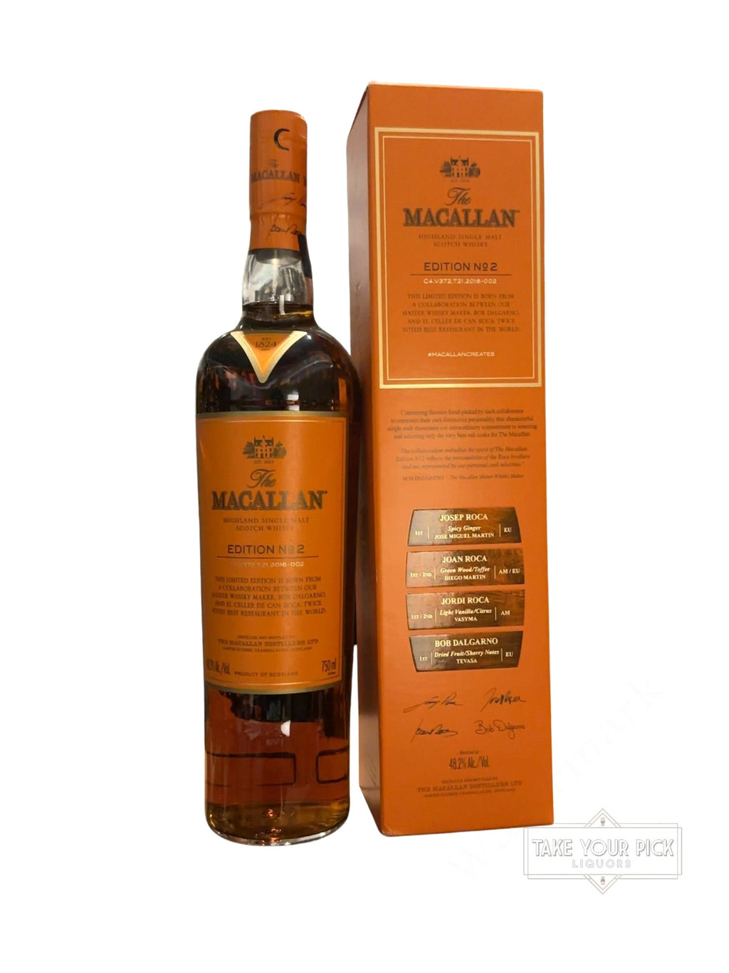 2016 The Macallan Distillers Ltd The Macallan Edition No. 2 96.4 Proof 750ml
