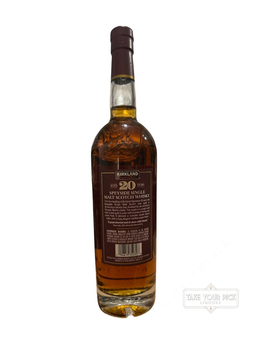 2018 Kirkland Speyside Single Malt Scotch Whisky Sherry Cask Finish 92 Proof