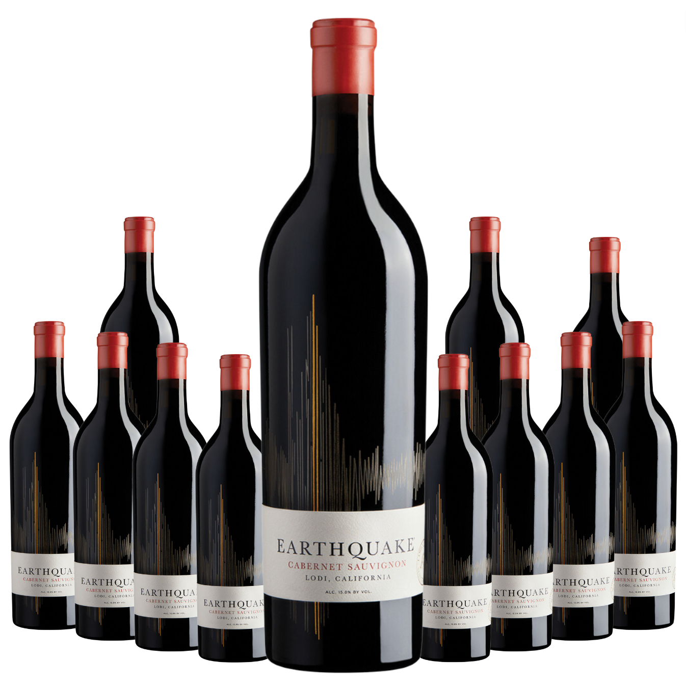2022 Michael David Earthquake Lodi Cabernet Sauvignon 12 Bottle Case - Free Shipping