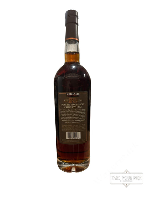 2020 Kirkland Aged 23 Years Speyside Single Malt Scotch Whisky 92 Proof