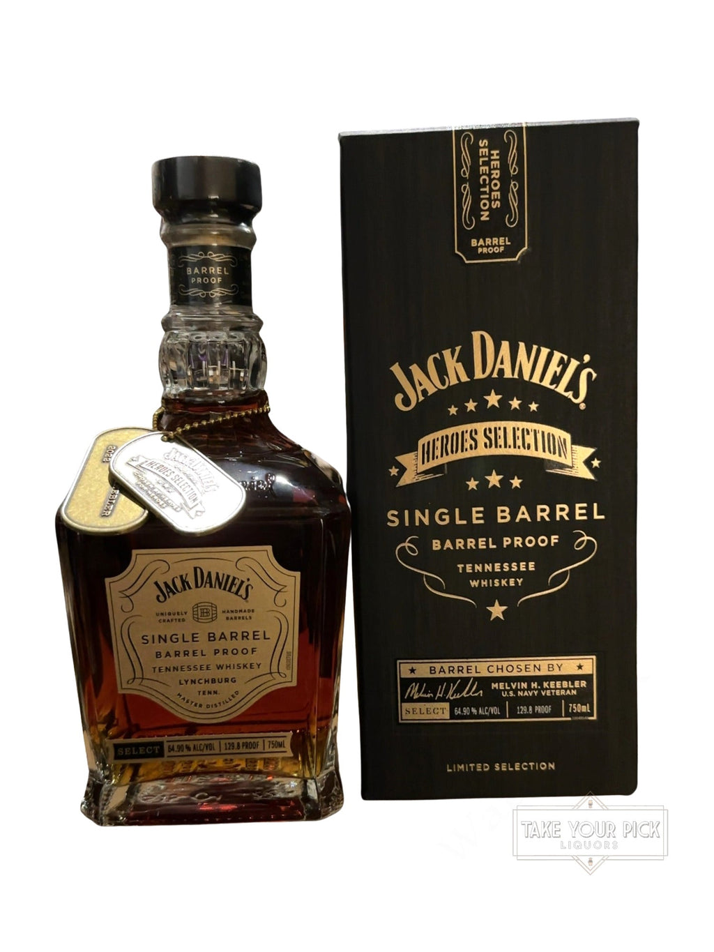 2022 Jack Daniel's Hero’s Selection Jack Daniel's Heroes Selection Single Barrel  129.8 Proof 750ml