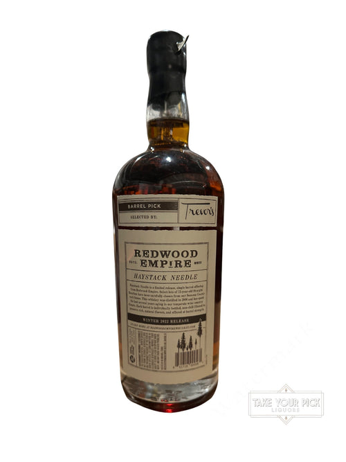 2022 Redwood Empire Trevor’s Haystack Needle Single Barrel Straight Bourbon Whiskey 110.8 Proof