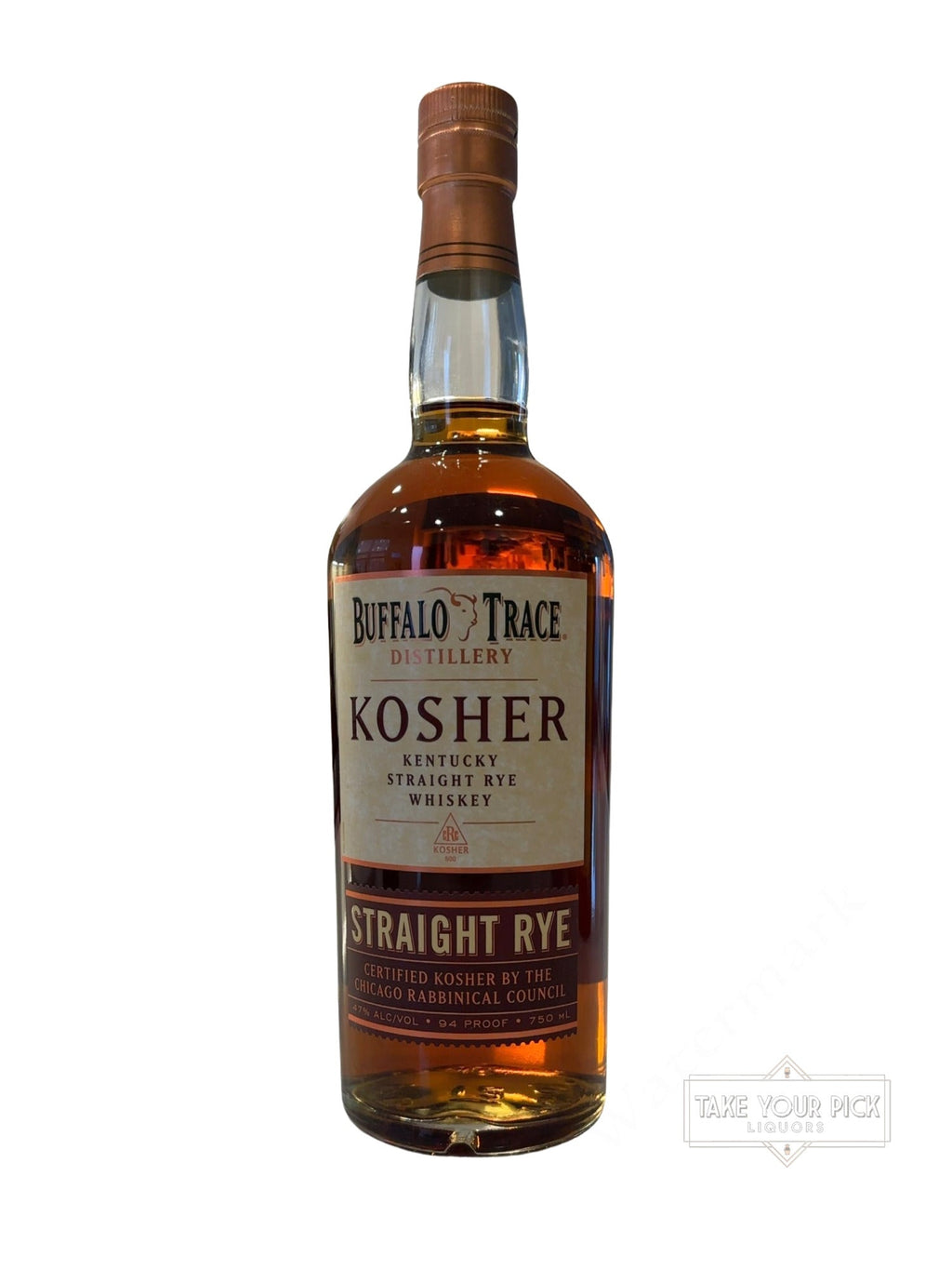 2025 Buffalo Trace Distillery Buffalo Trace Kosher Straight Rye Whiskey 94 Proof