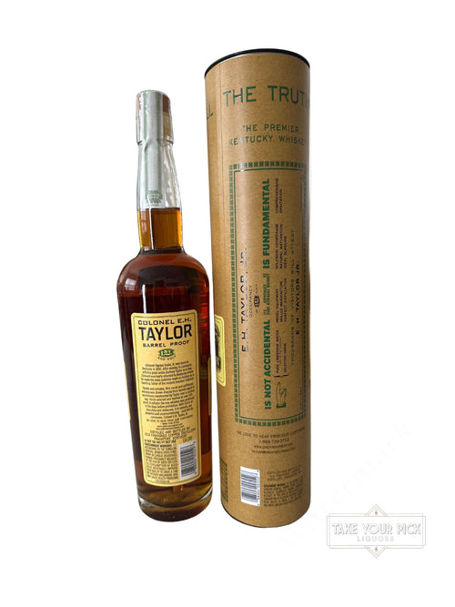 2025 Buffalo Trace Distillery Colonel E.H. Taylor Barrel Proof Uncut & Unfiltered 127.2 Proof 750ml Batch 14
