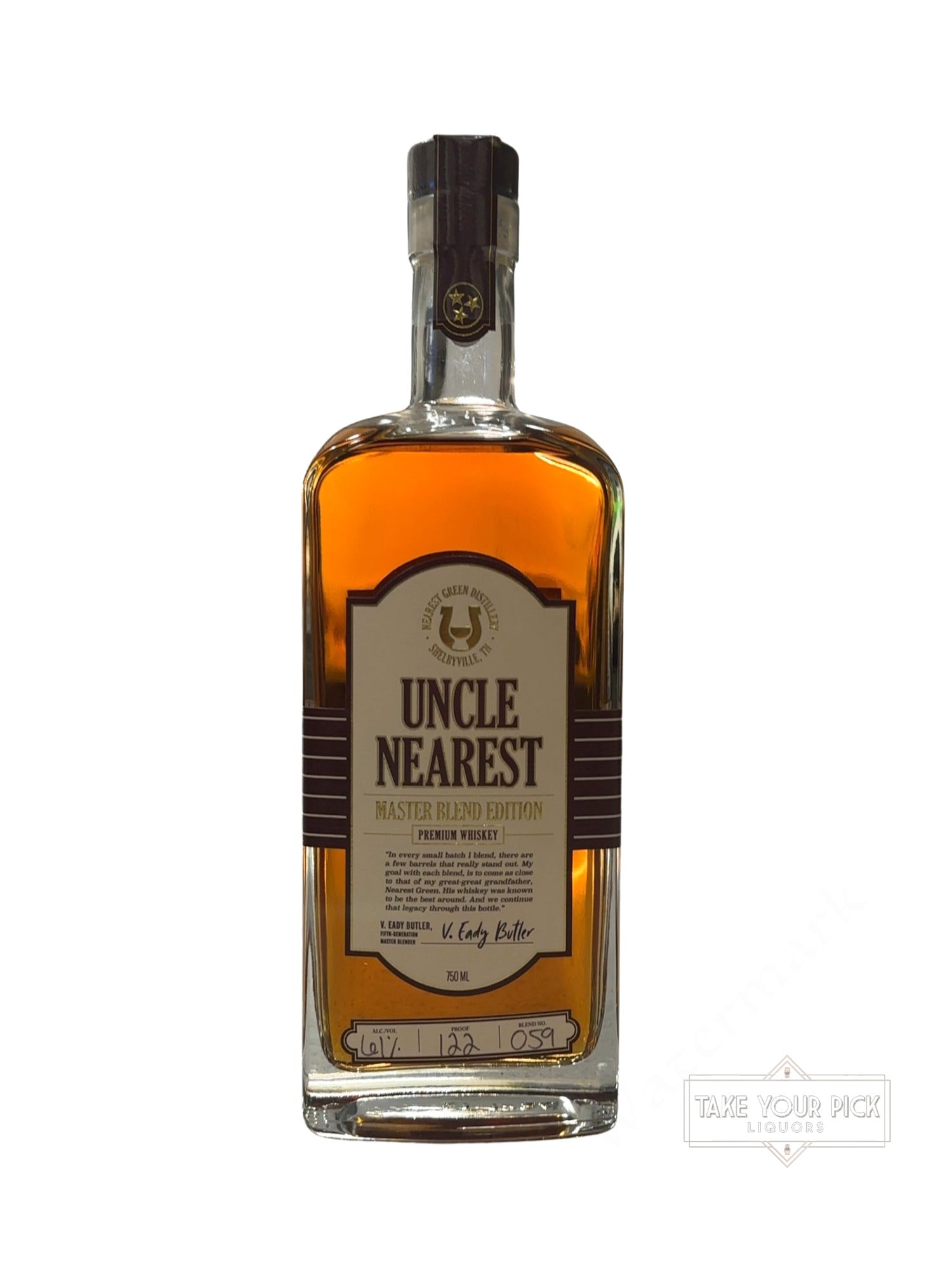 2025 Nearest Green Distillery Uncle Nearest Master Blend Edition 122 Proof