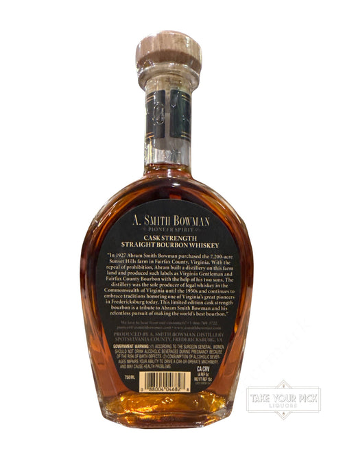 2026 A Smith Bowman Cask Strength Batch 5 137.6 Proof 750ml Batch 5