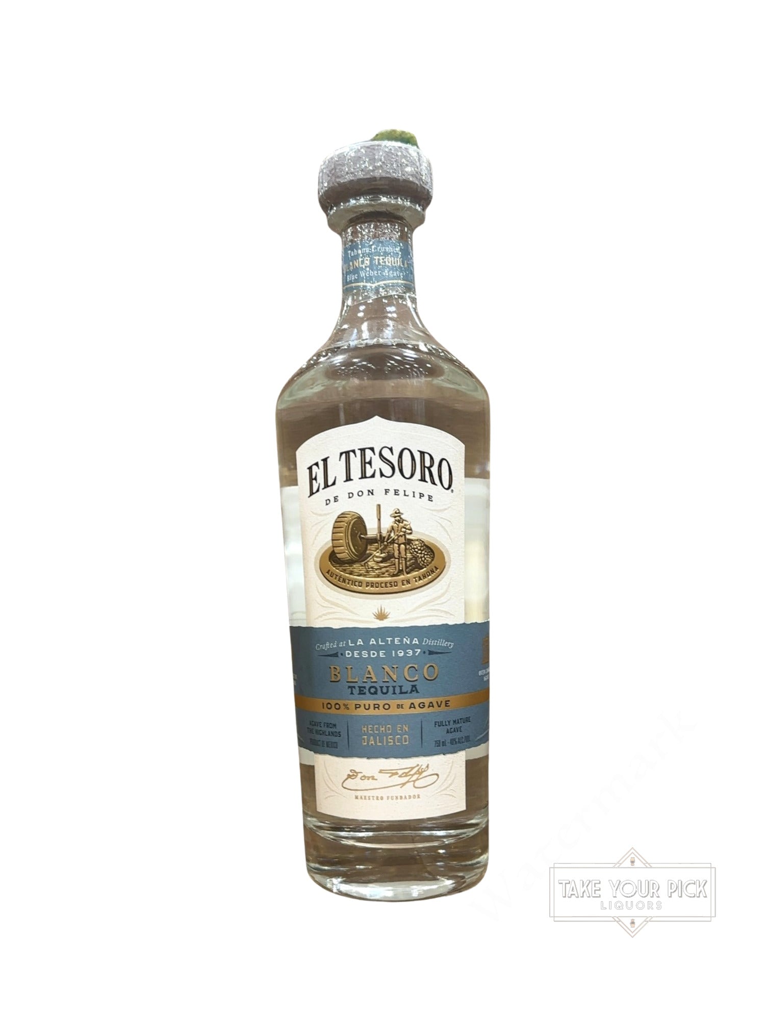 2026 La Alteña Distillery El Tesoro Blanco Tequila 80 Proof
