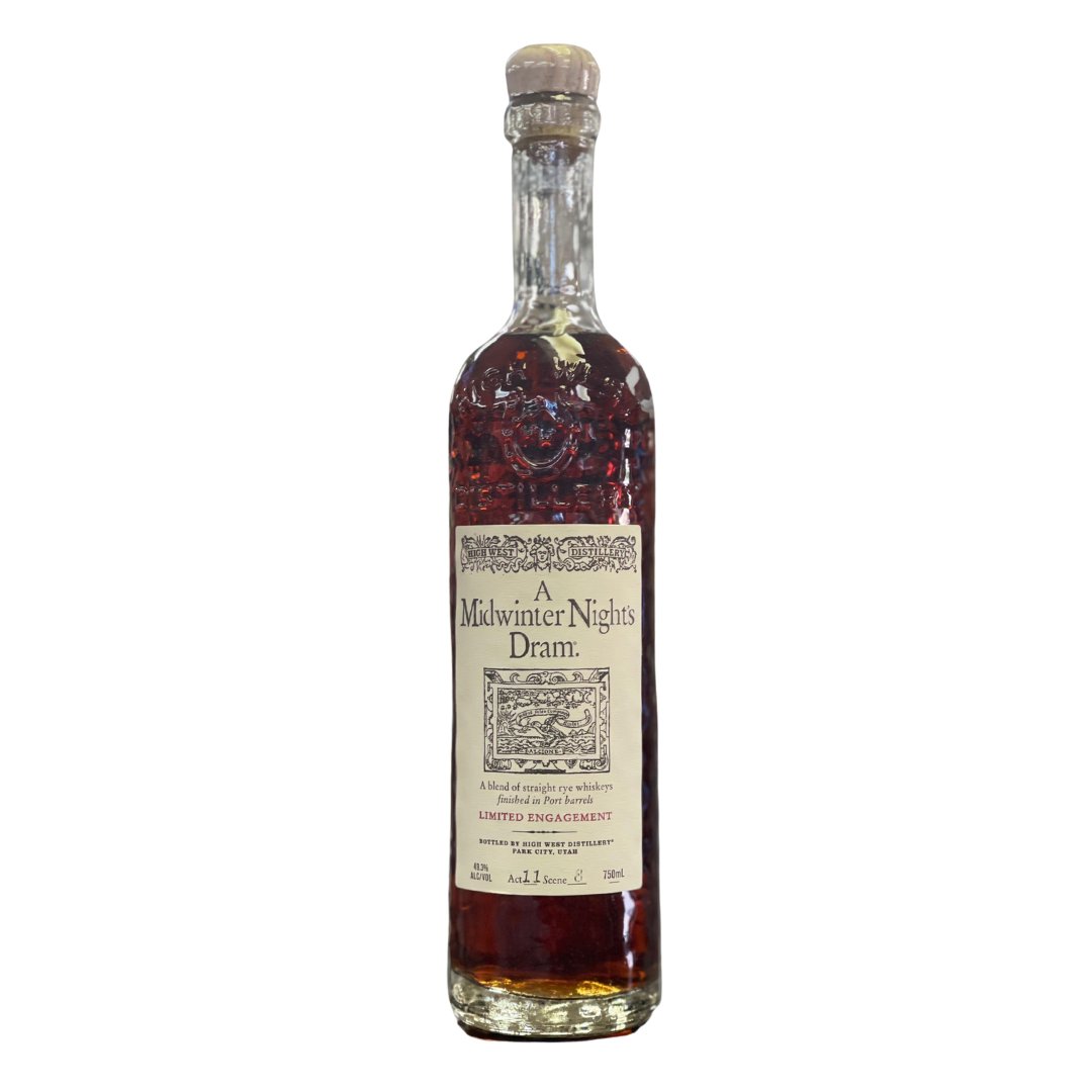 High West A Midwinter Night's Dram Rye Whiskey Act 12 750ml