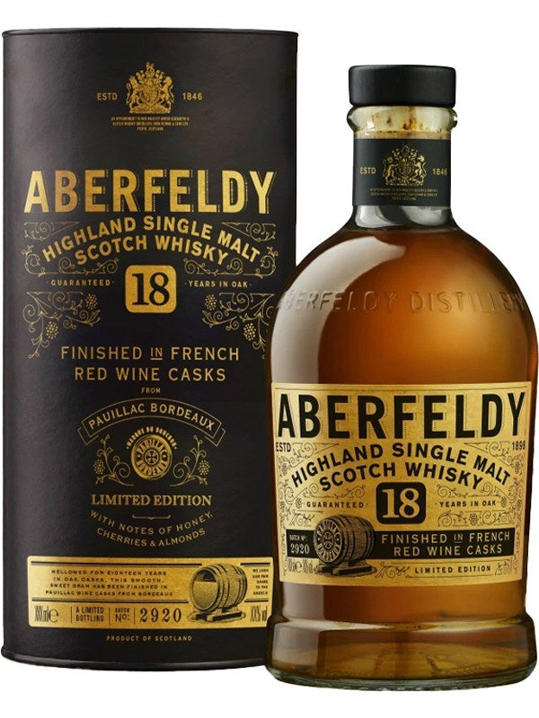 Aberfeldy 18 Year Old Finished in Tuscan Red Wine Casks