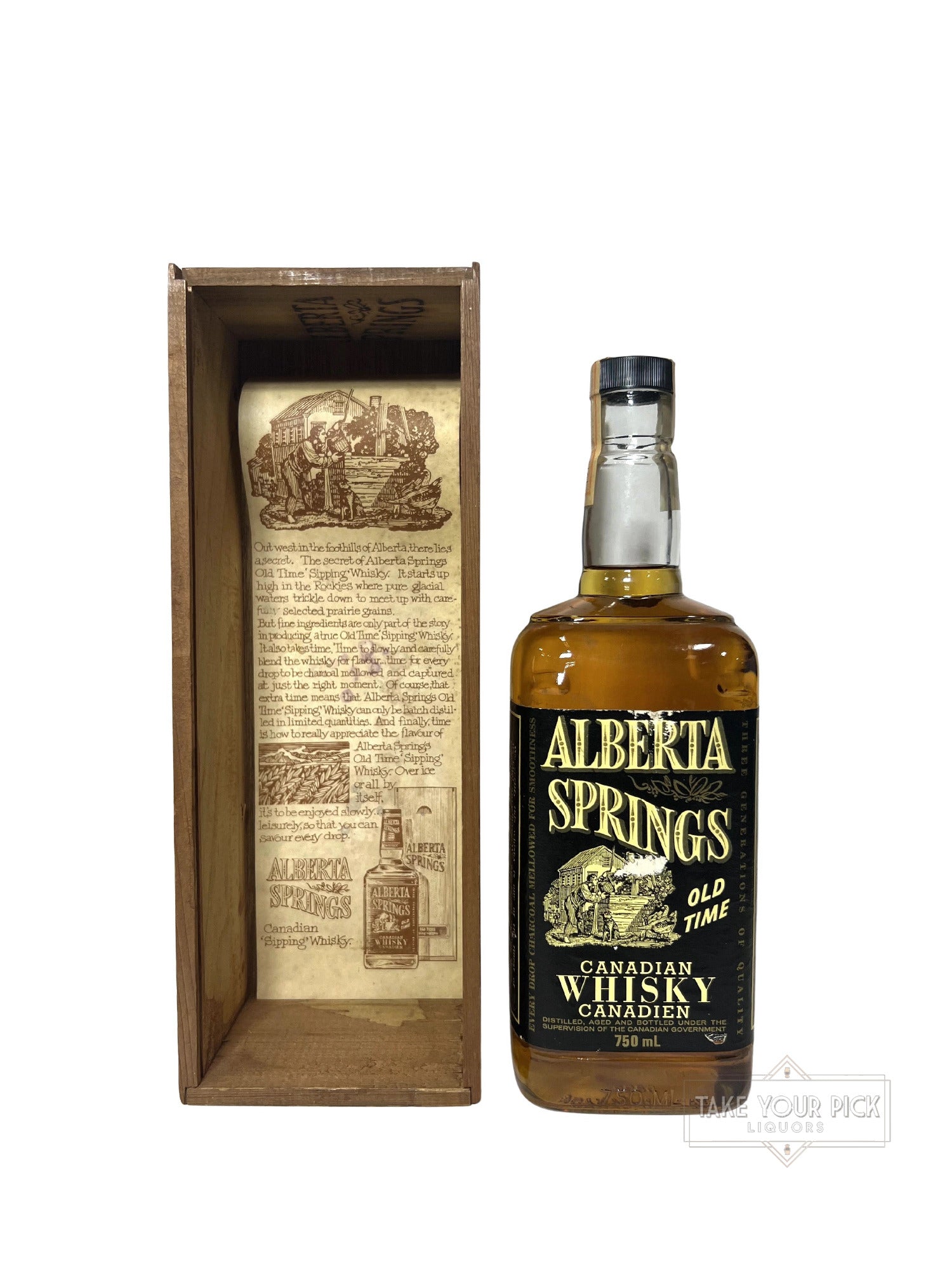 Alberta Springs Old Time Canadian Whisky 1979 - 80 Proof