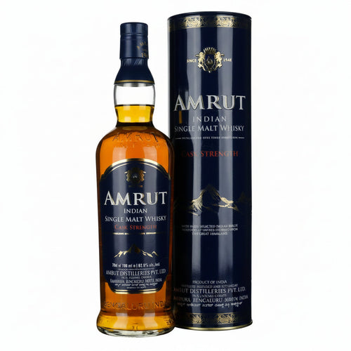 Amrut Indian Single Malt Whisky Cask Strength 750ml Bottle and Gift Box