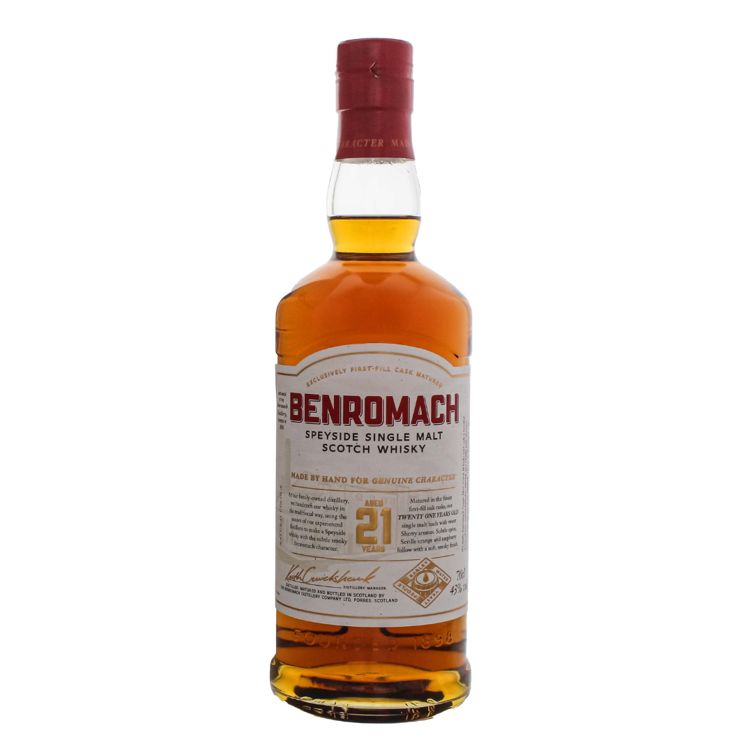 Benromach 21 Year Speyside Single Malt Scotch Whiskey