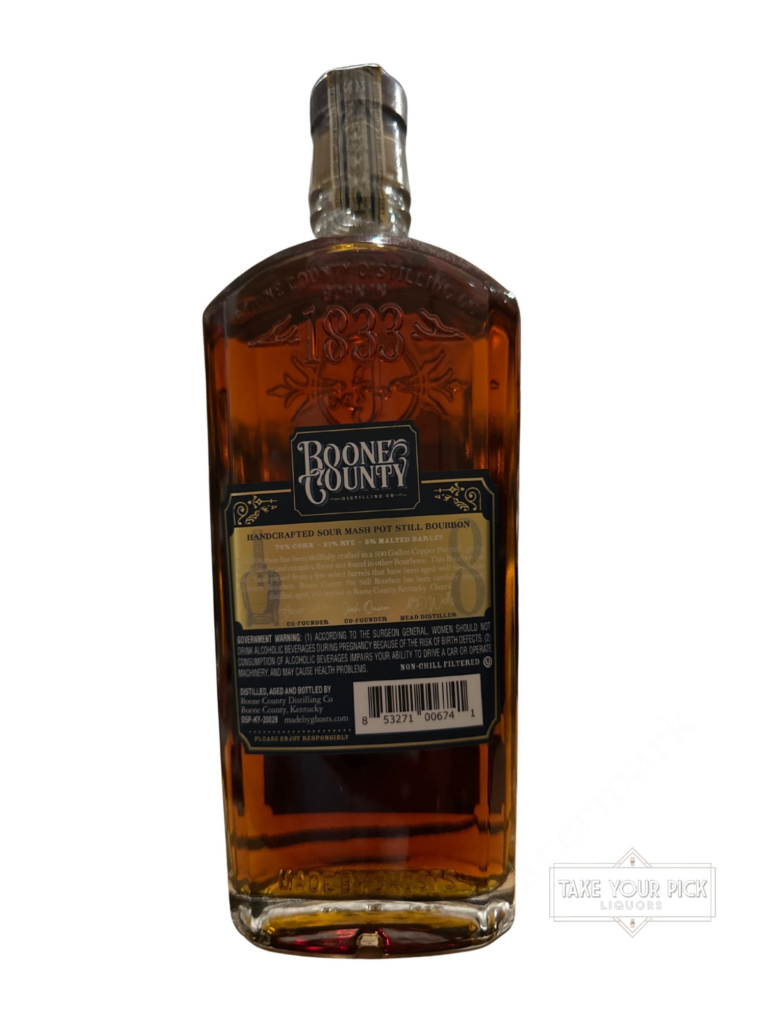 Boone County Distilling Co. Kentucky Pot Still Bourbon Single Barrel 123.2 Proof