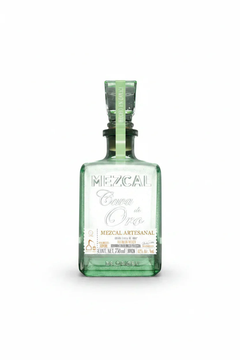 Cava de Oro Mezcal – Artisanal Small-Batch Mexican Mezcal, 40% ABV