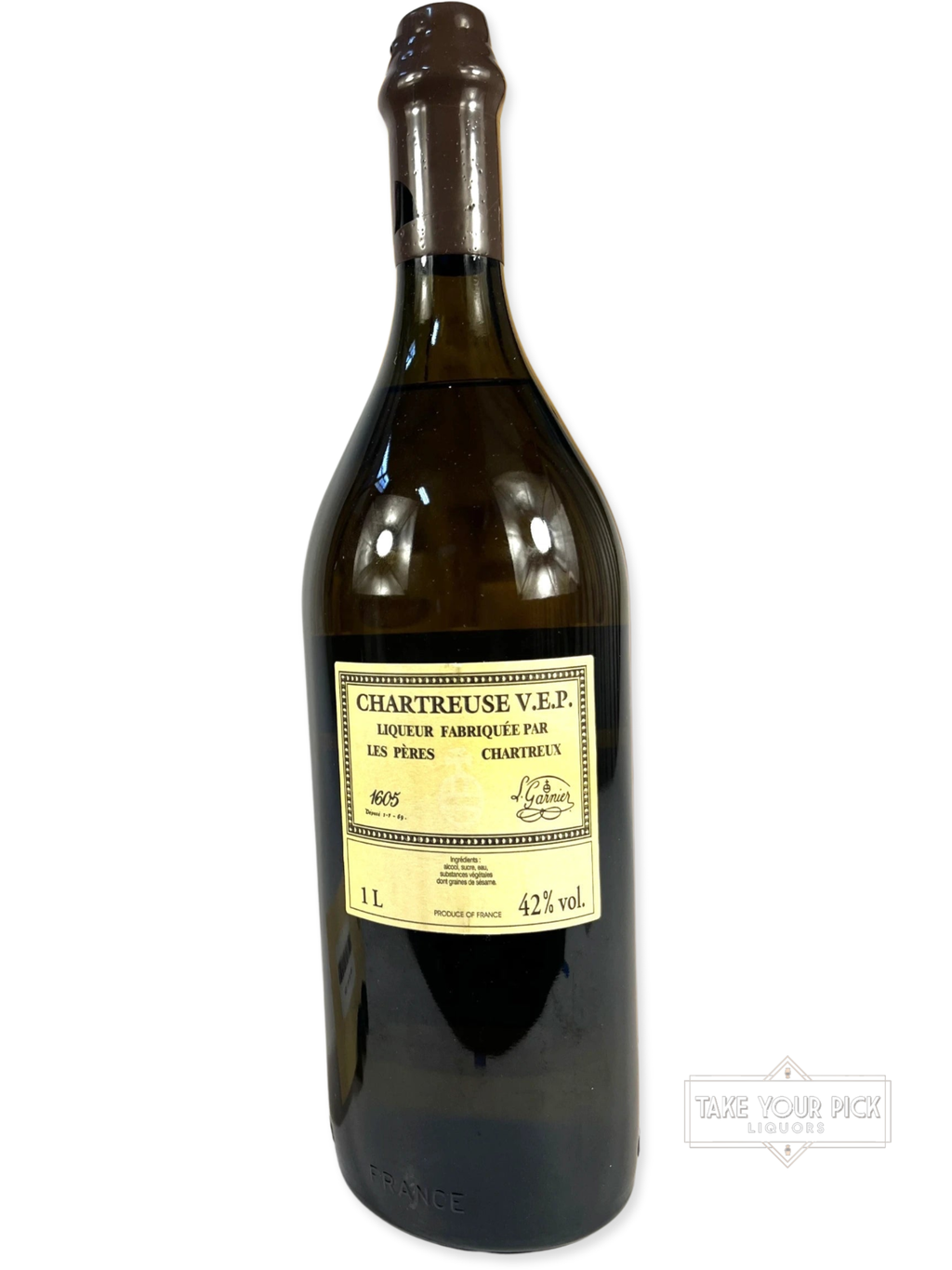 Chartreuse V.E.P. Yellow 2019 1 Liter with wooden box - 84 Proof