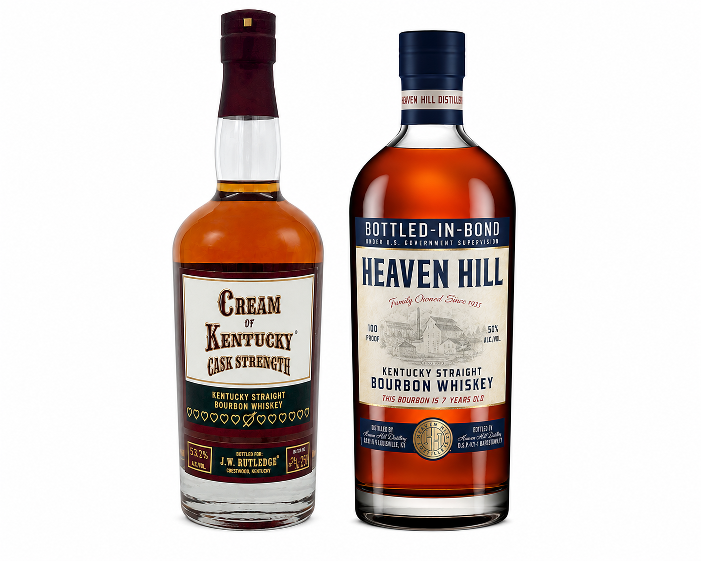 Kentucky Heritage Bourbon Bundle - Cream of Kentucky and Heaven Hill