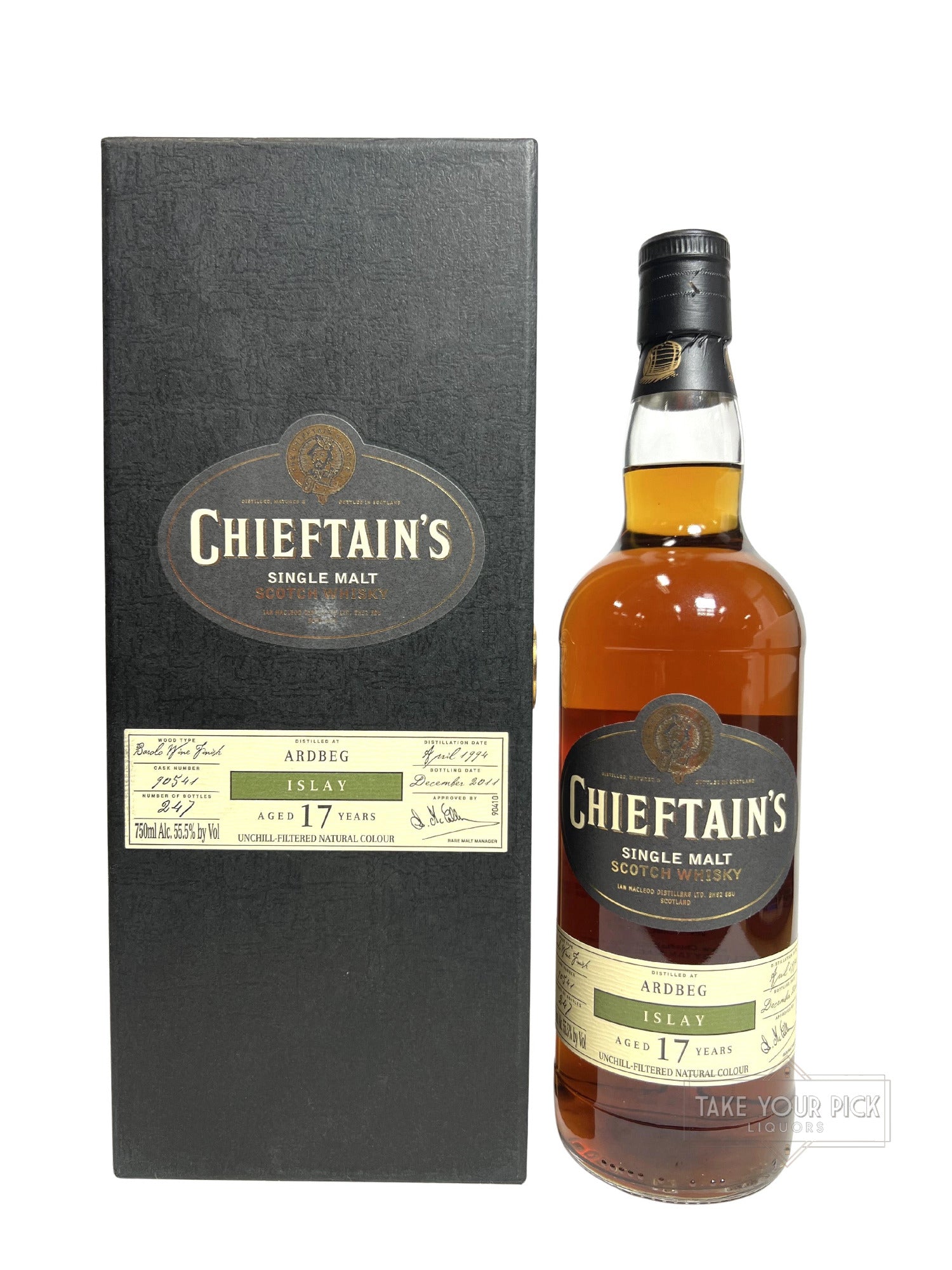Chieftain's Ardbeg 17-year Barolo Cask 2011 - 111 Proof