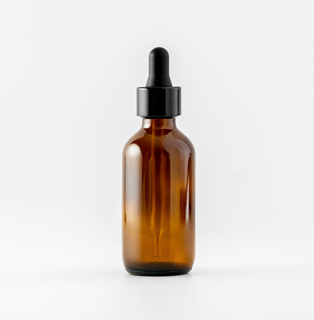 Amber Atomizer / Eye Dropper Set
