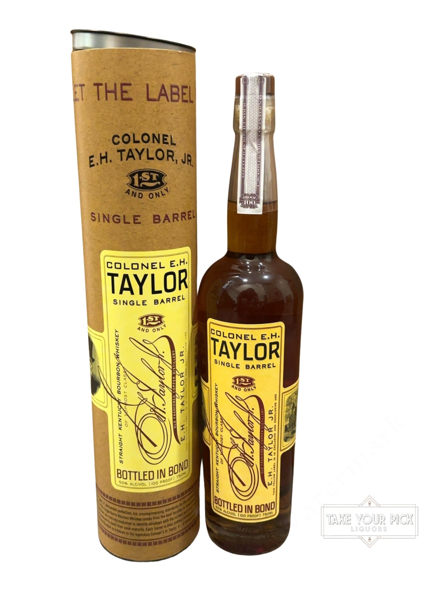 Colonel E.H. Taylor, Jr. Single Barrel Straight Kentucky Bourbon Whiskey 100 Proof