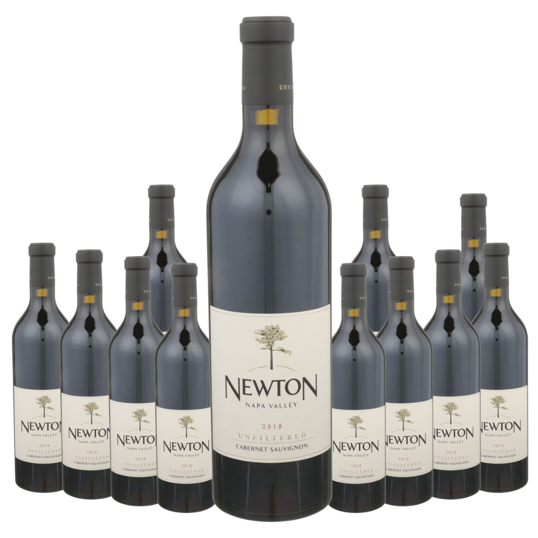 Newton Cabernet Sauvignon Unfiltered Napa Valley 2018 12 Bottle Case