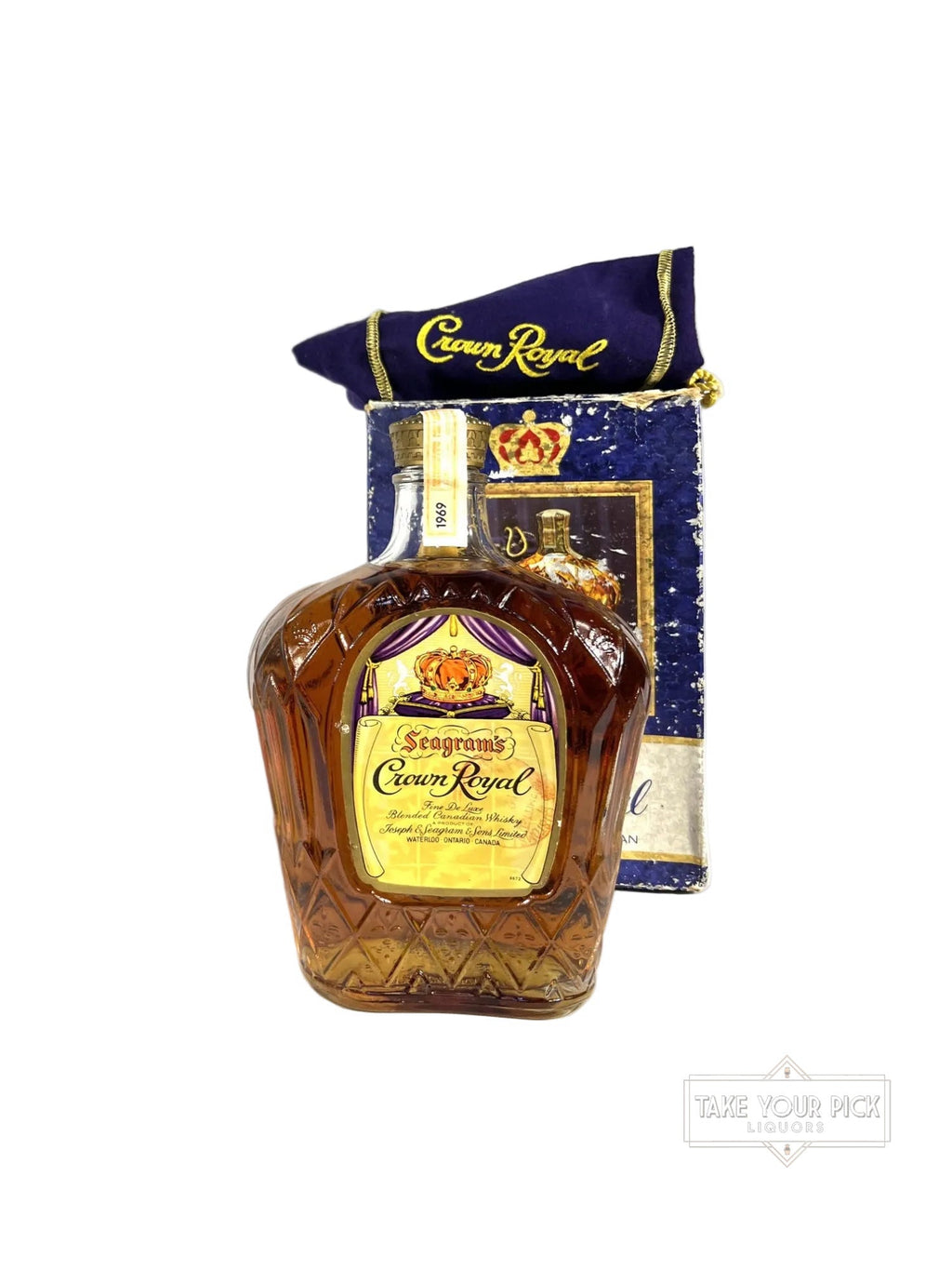 Crown Royal 1969 with bag and box - 80 Proof