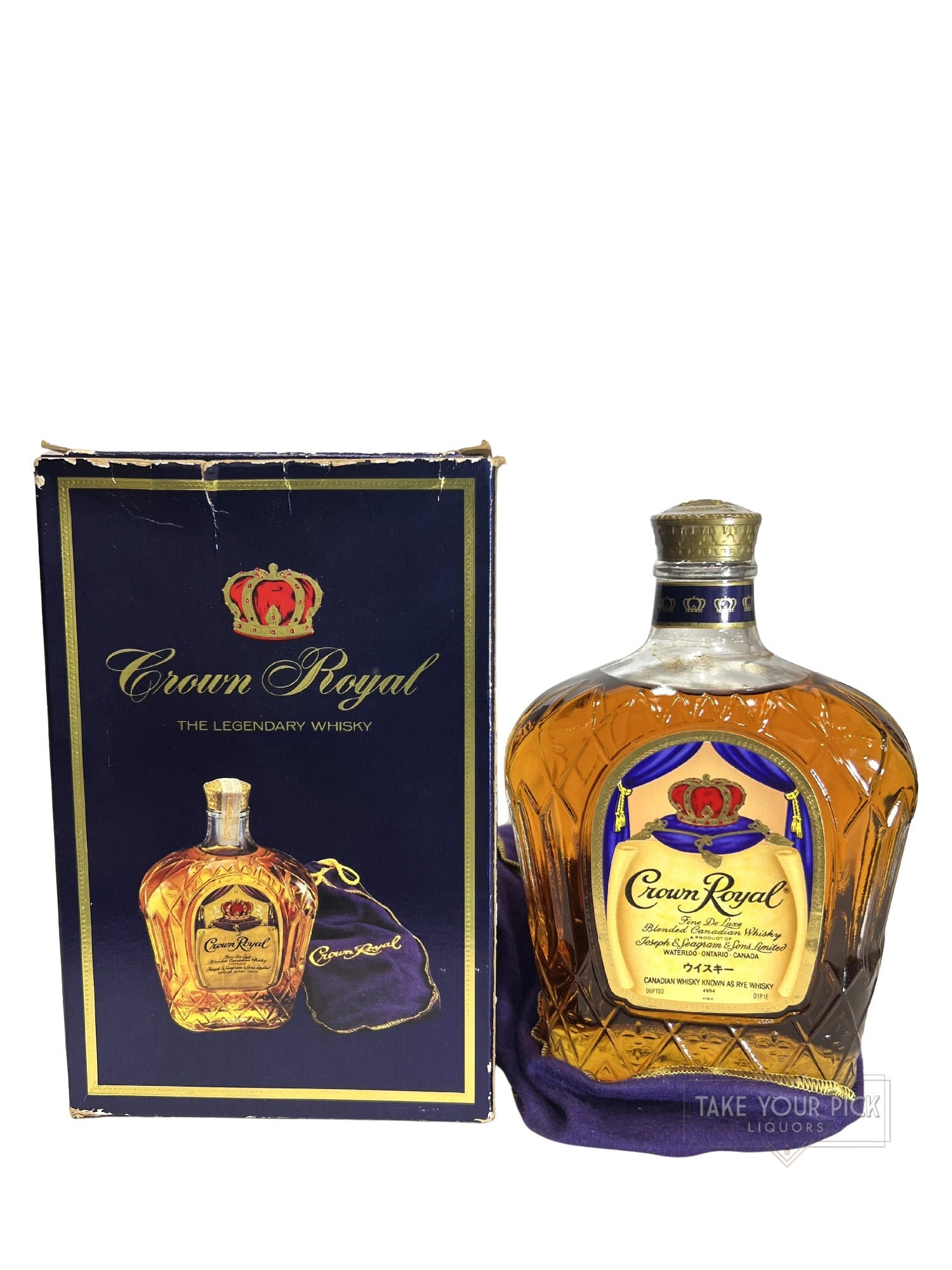 Crown Royal Fine De Luxe (1990's?) - 80 Proof