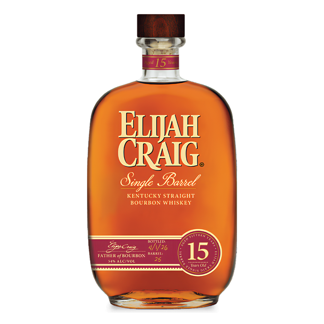 Elijah Craig 15 Year Single Barrel Bourbon Whiskey 750ml