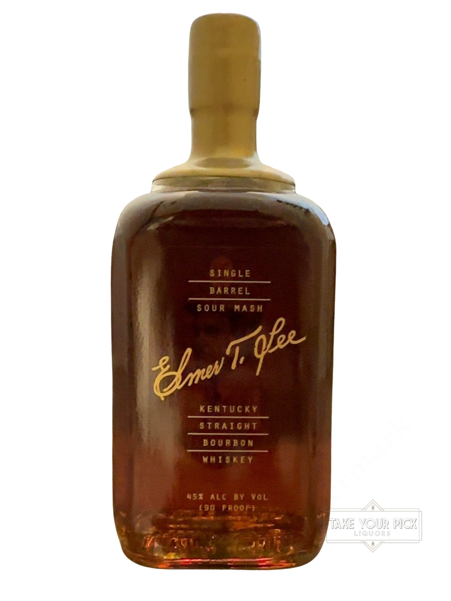 Elmer T. Lee Wax Top Single Barrel Sour Mash Kentucky Straight Bourbon Whiskey 90 Proof