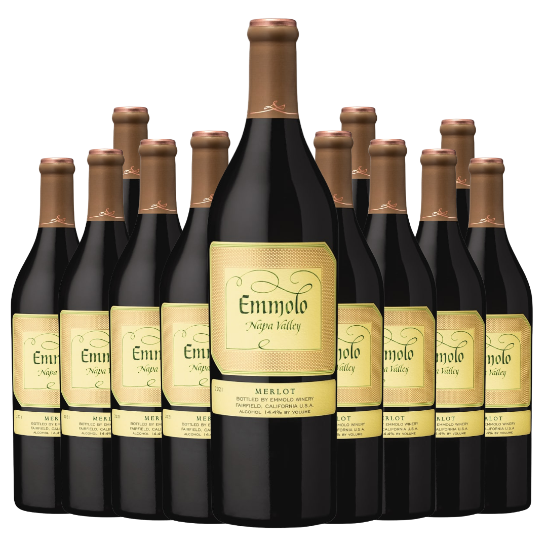 Emmolo Merlot Napa Valley 2022 12 Bottle Case - Free Shipping