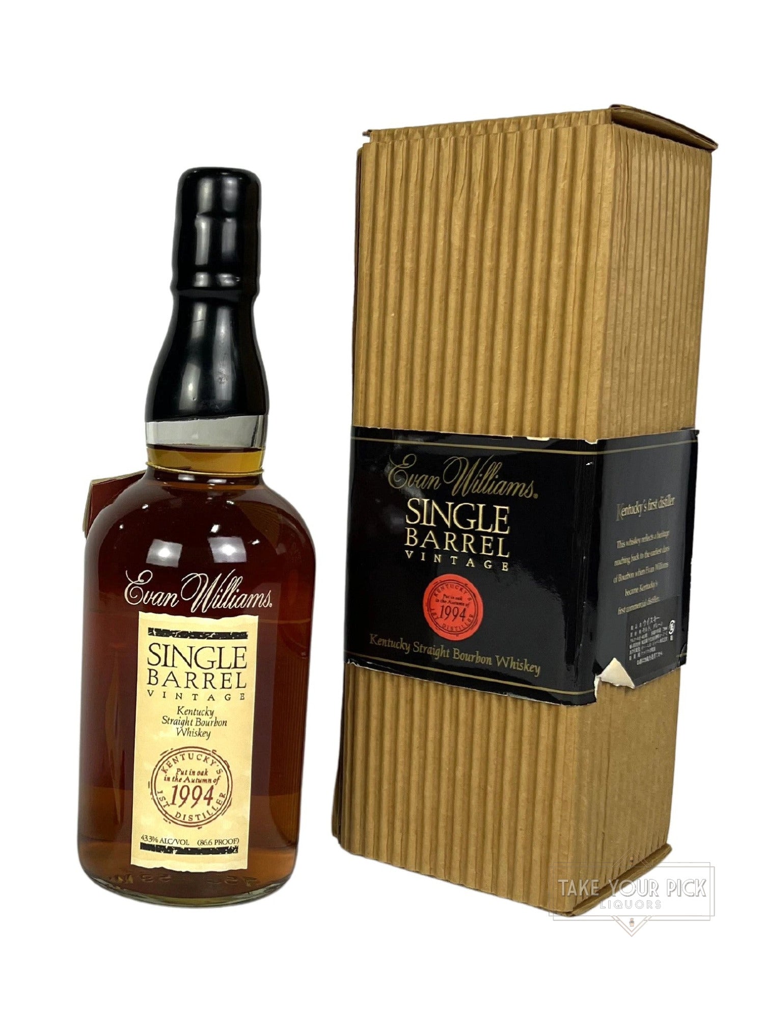 Evan Williams Single Barrel 1994 (pre-fire) - 86.6 Proof