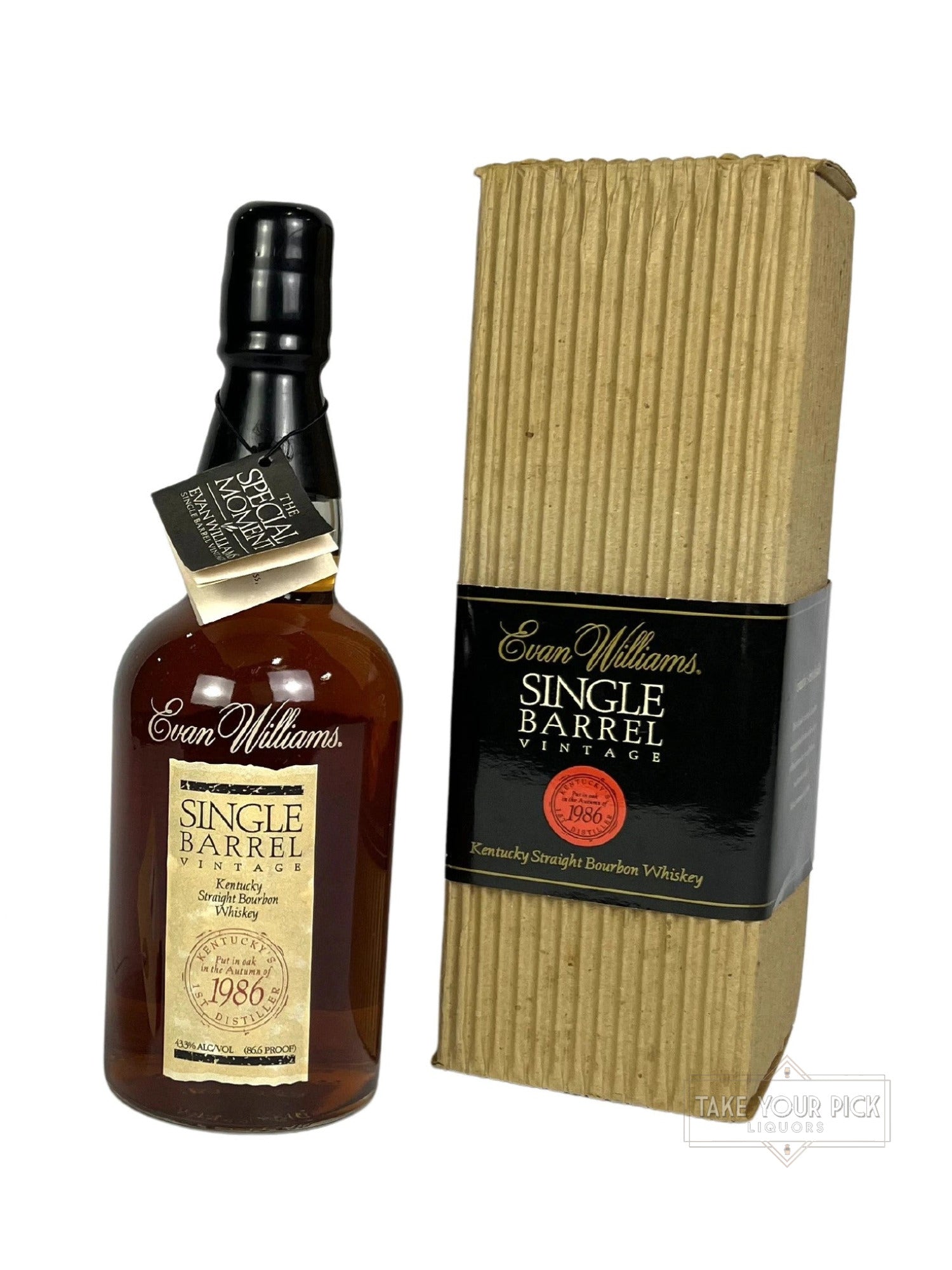 Evan Williams Single Barrel 1996 (pre-fire) - 86.6 Proof