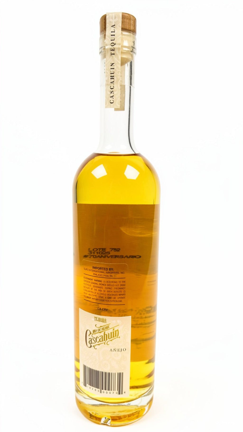Cascahuín Añejo Tequila