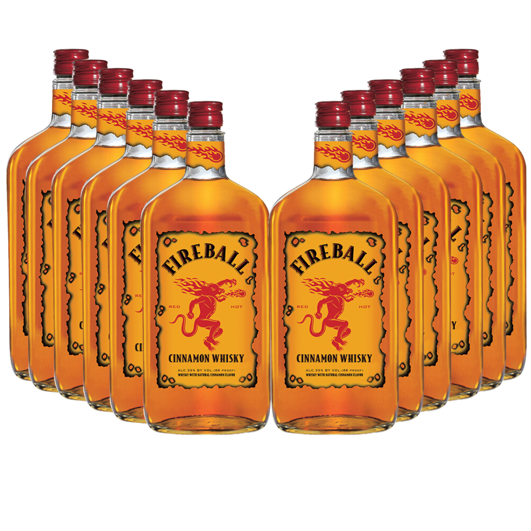 Fireball Cinnamon Whisky 12 Bottle Case