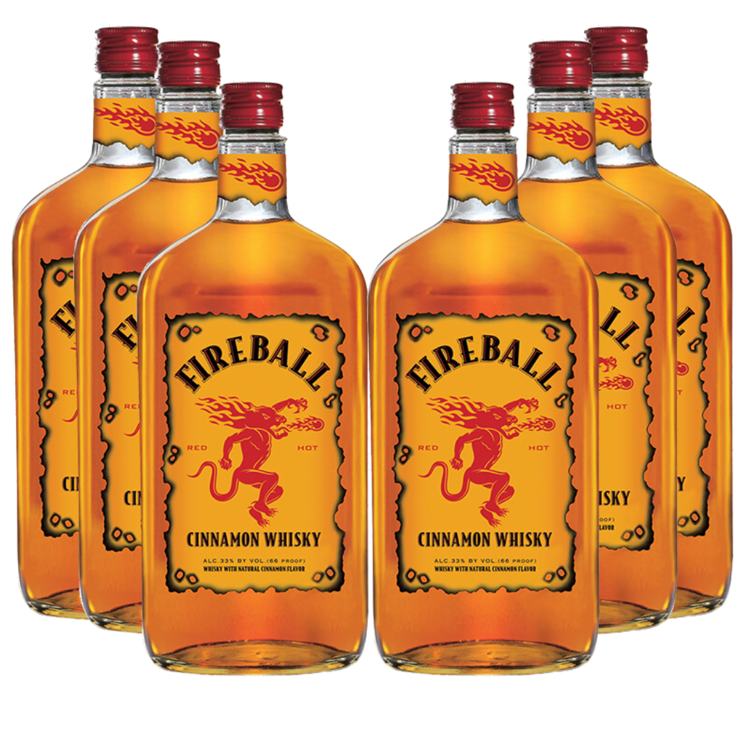 Fireball Cinnamon Whisky 6 Bottle Case