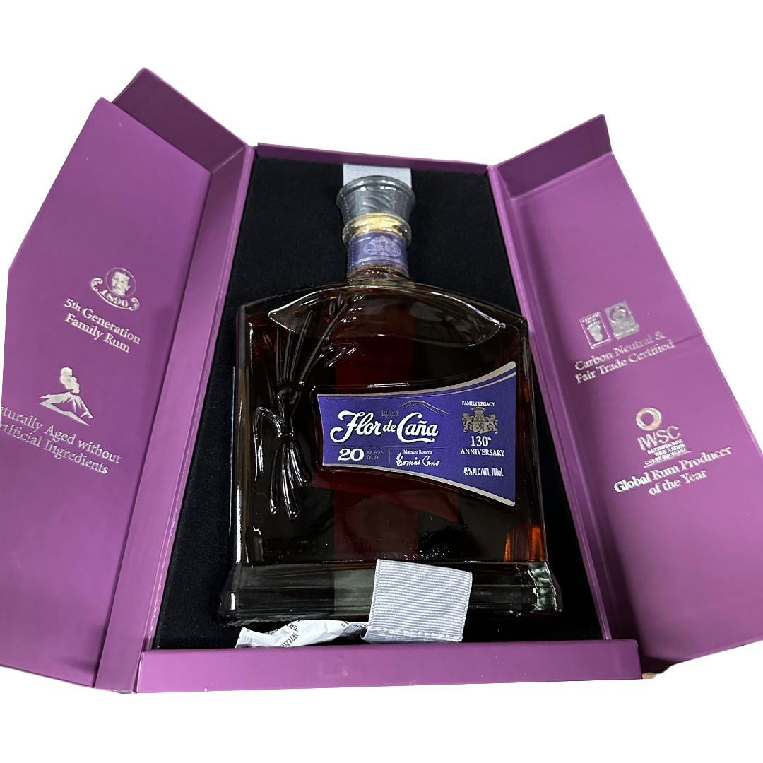 Flor de Cana 130th Anniversary 20 year Rum 750ml