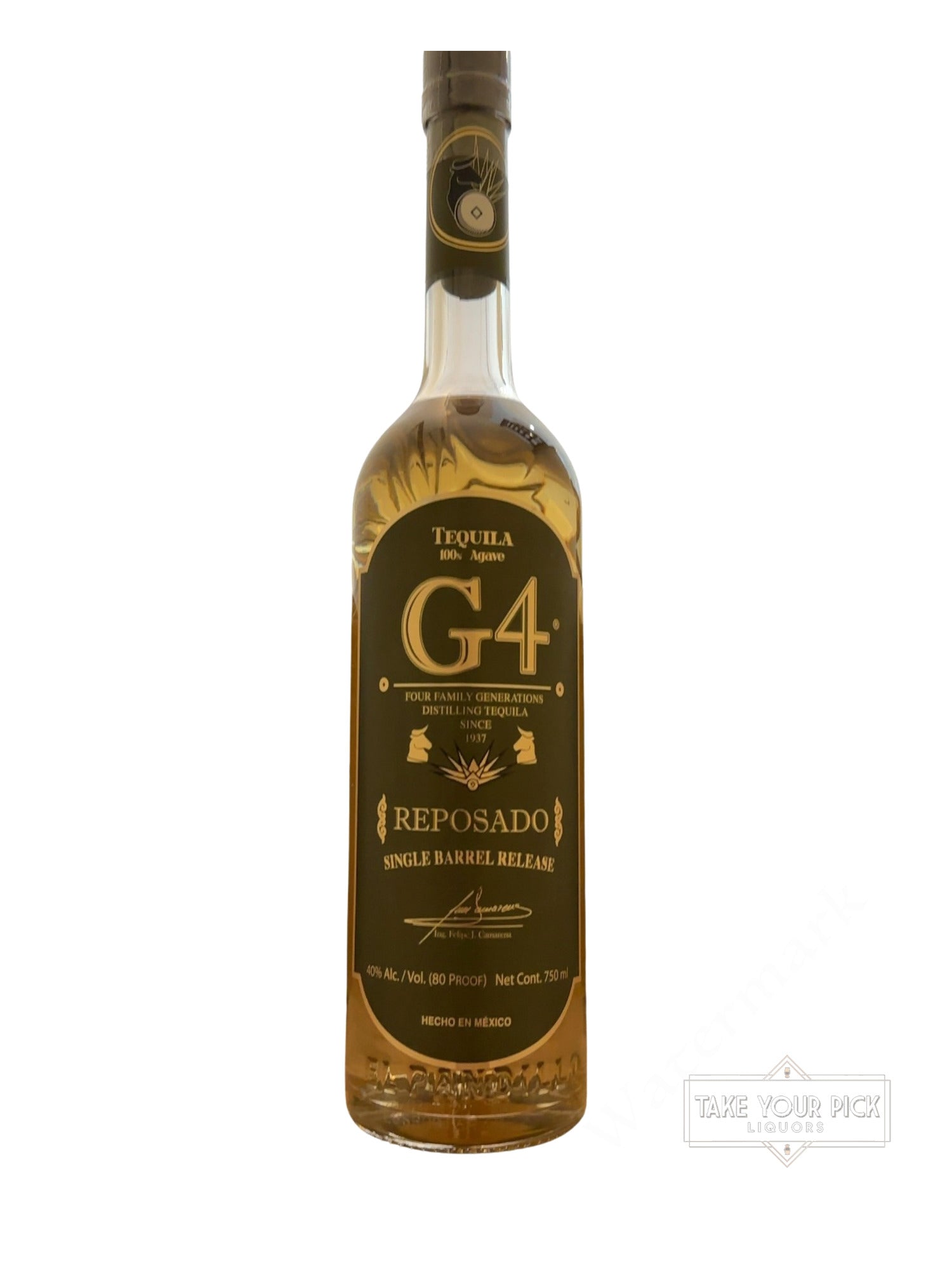 G4 Tequila Reposado Single Barrel Release 80 Proof
