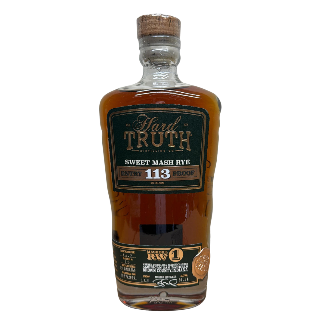 Hard Truth 113 Sweet Mash Rye Whiskey 750ml